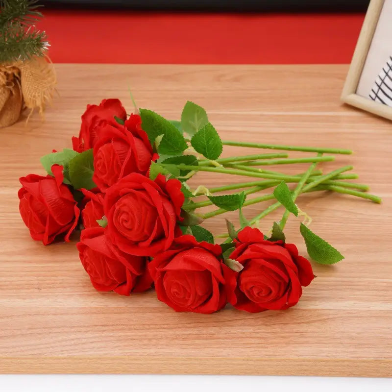 Elegant Velvet Rose Ring Box