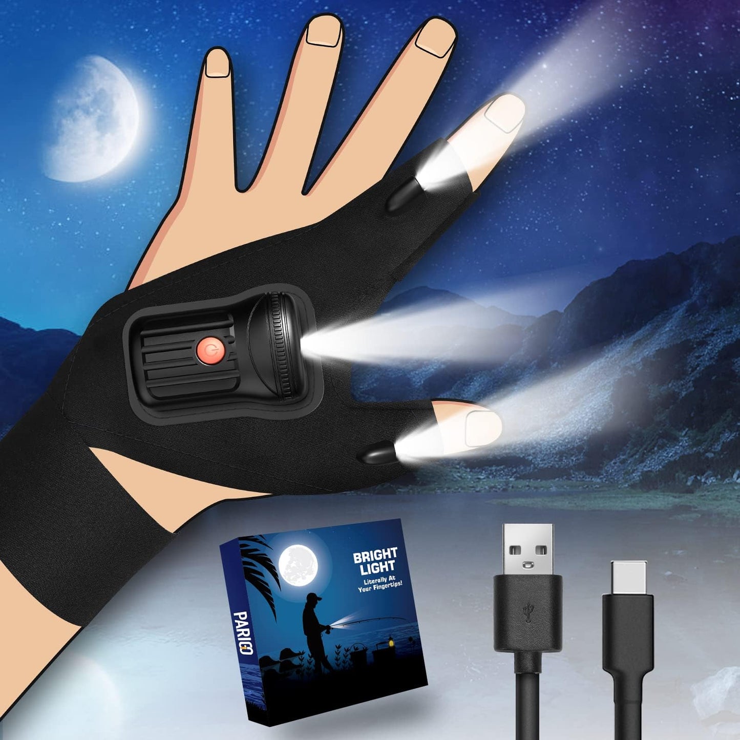 LED Flashlight Gloves