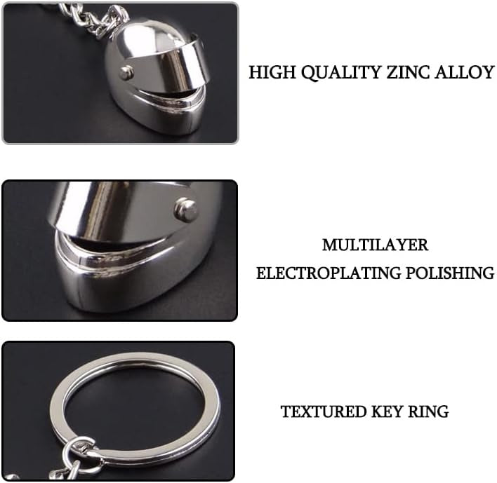 LED Helmet Keychain for Bike & Car Keys