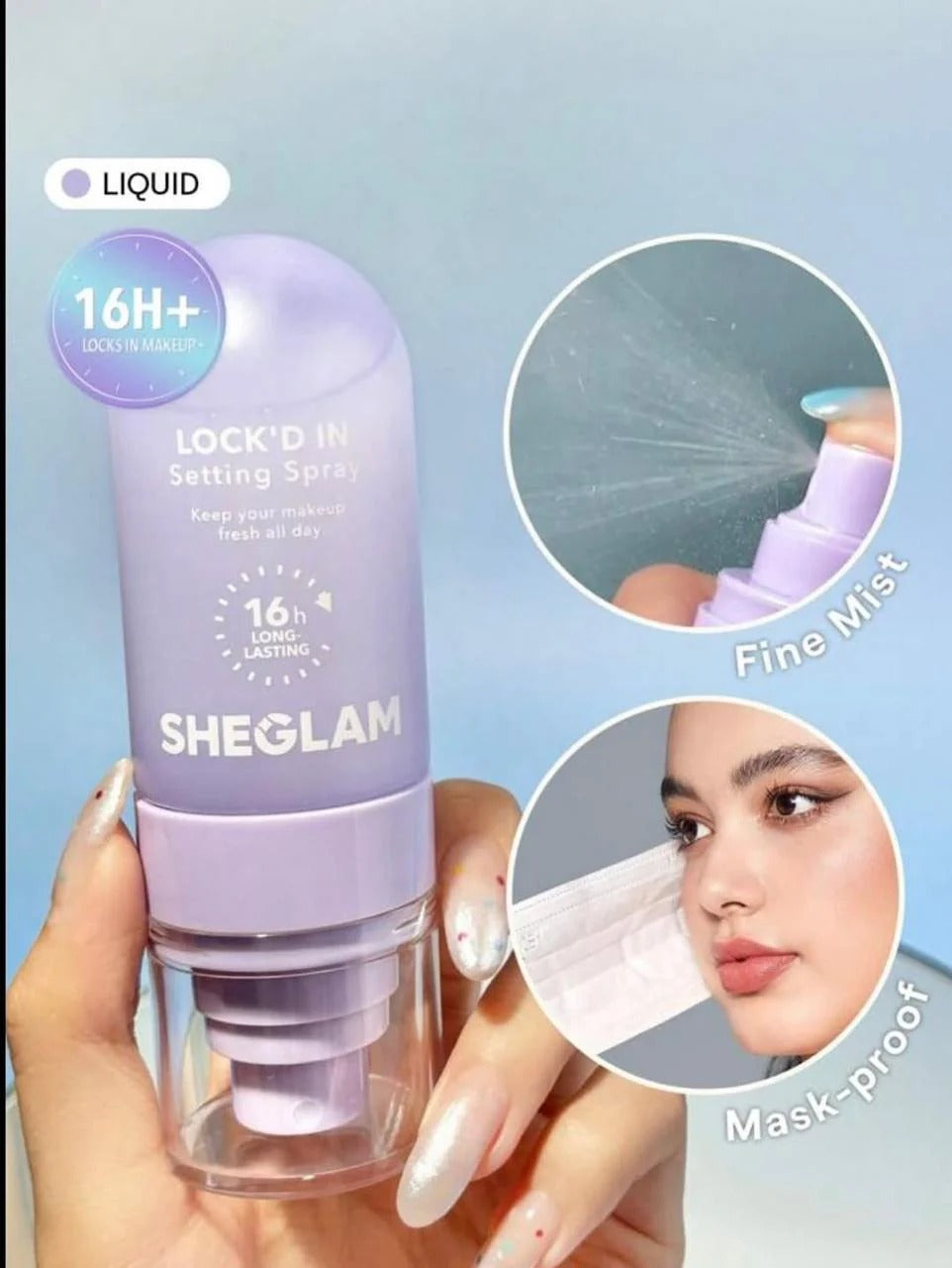 100% Original SHEGLAM Lock'd In Setting Spray