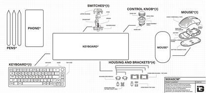 Puzzle Blueprint Mousepad