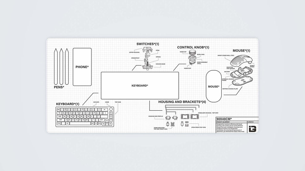 Puzzle Blueprint Mousepad