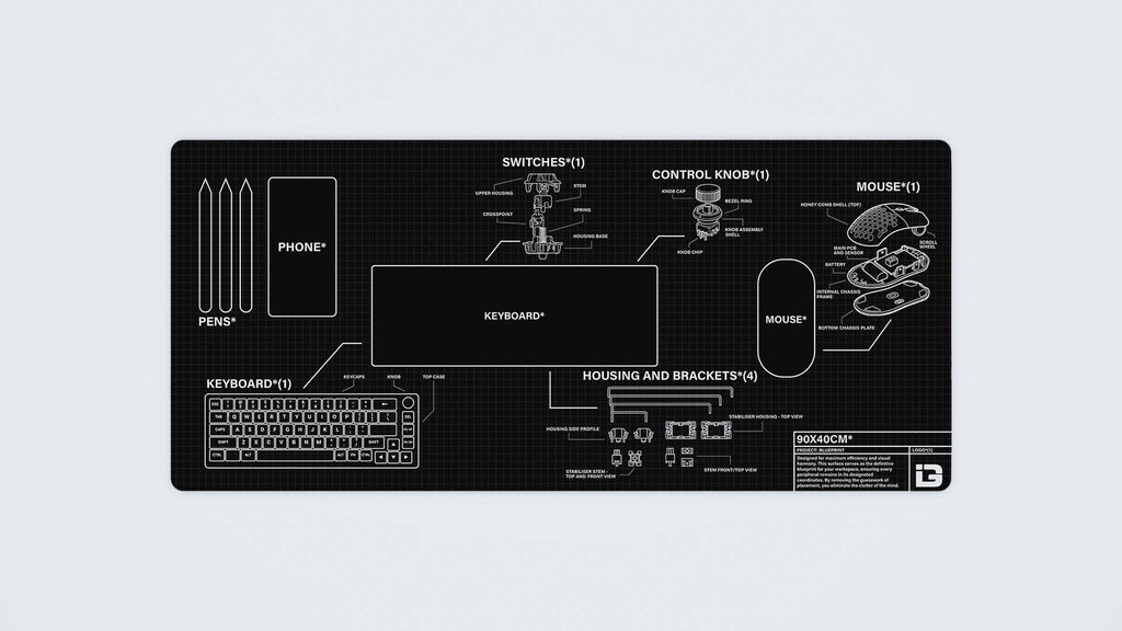 Puzzle Blueprint Mousepad