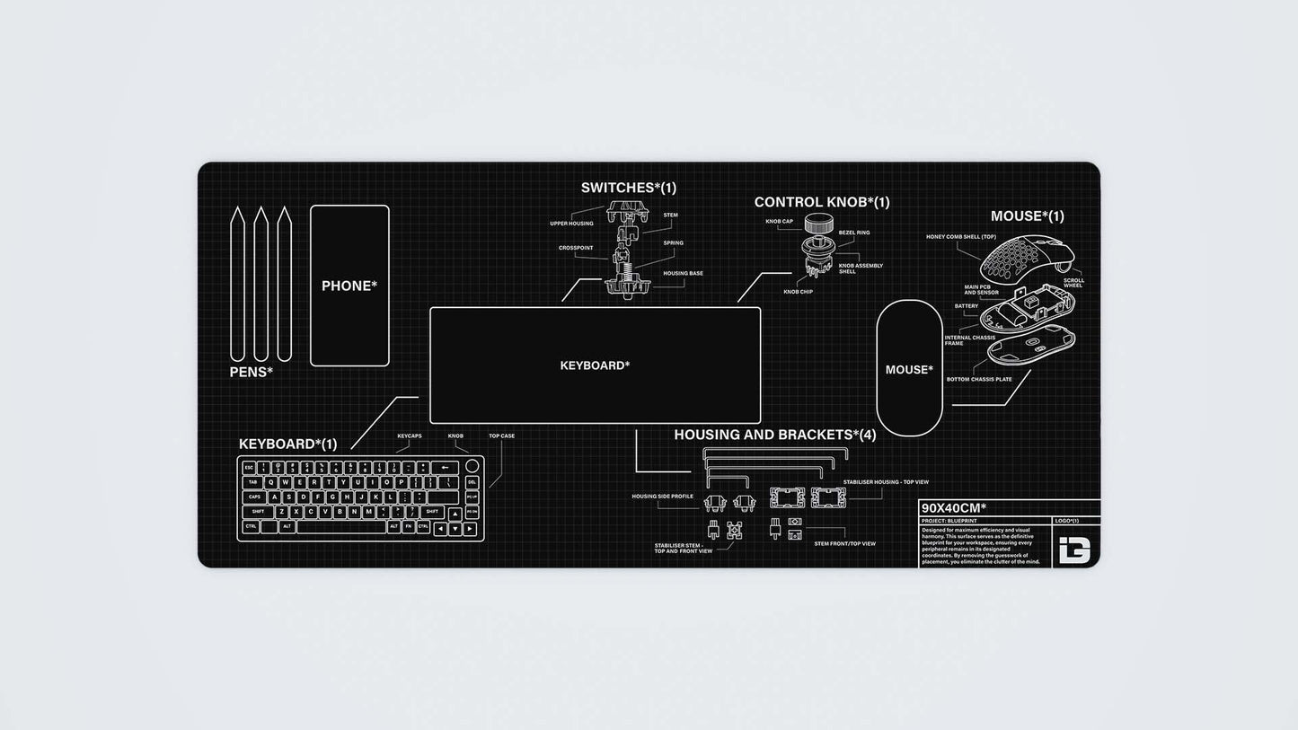 Puzzle Blueprint Mousepad