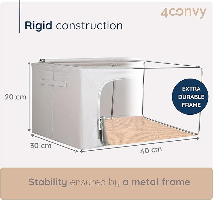 Stackable Storage Boxes for Cabinet Organization