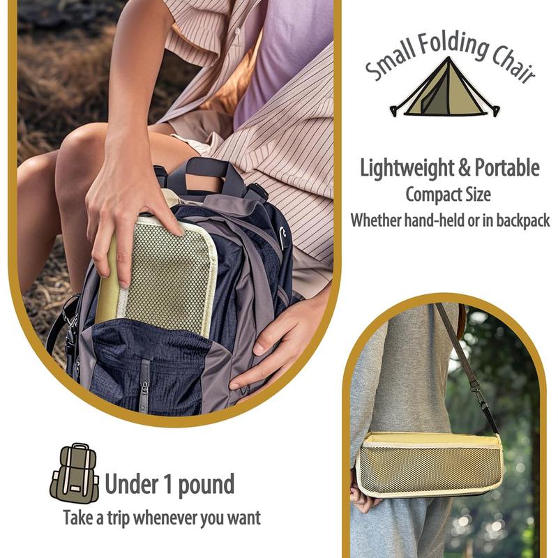 HOT SALE🔥 Portable Stool for Mountaineering and Hiking, Foldable Stool with Carrying Bag