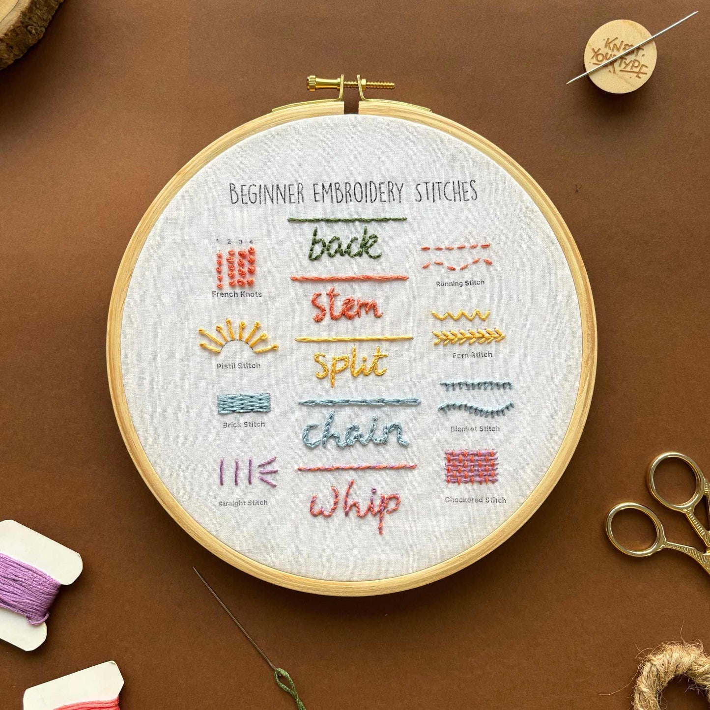 Beginner's Friendly DIY Embroidery Learning Kit
