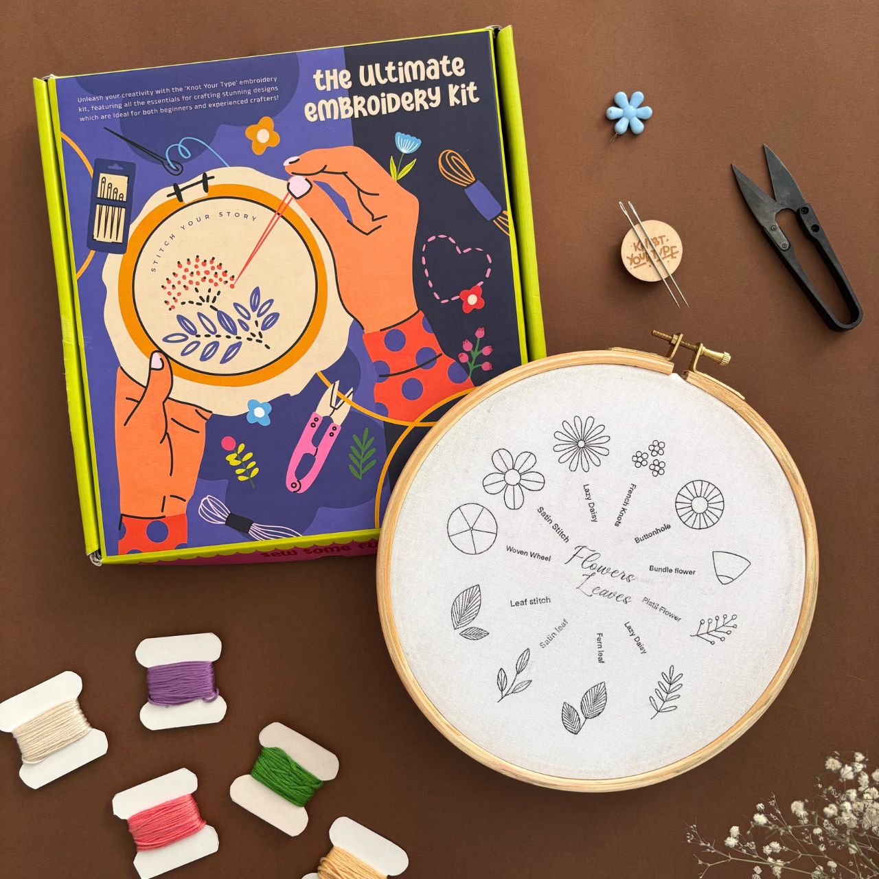 Beginner's Friendly DIY Embroidery Learning Kit