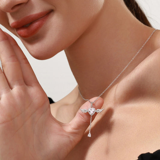"Angel's Love" Sterling Silver Necklace