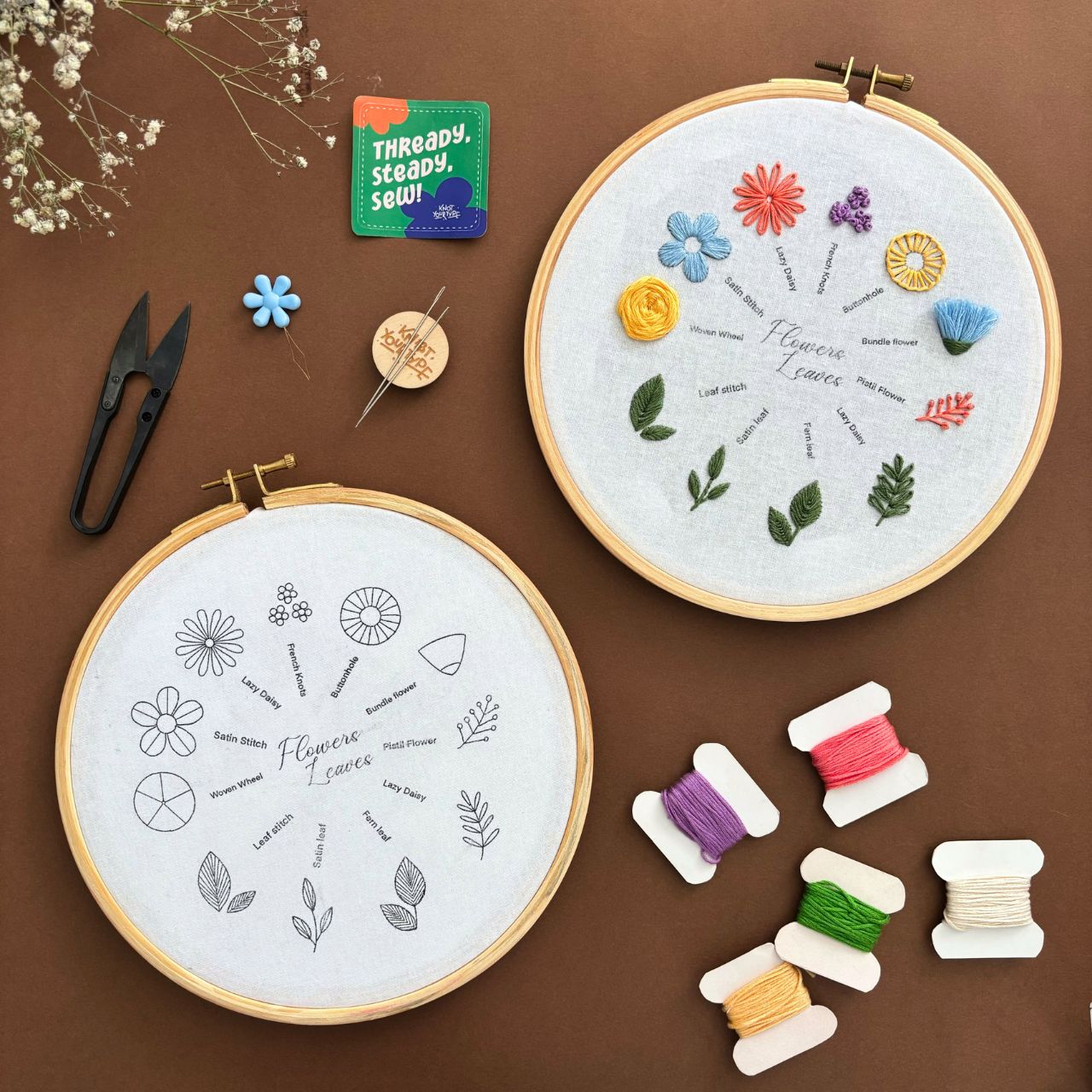 Beginner's Friendly DIY Embroidery Learning Kit