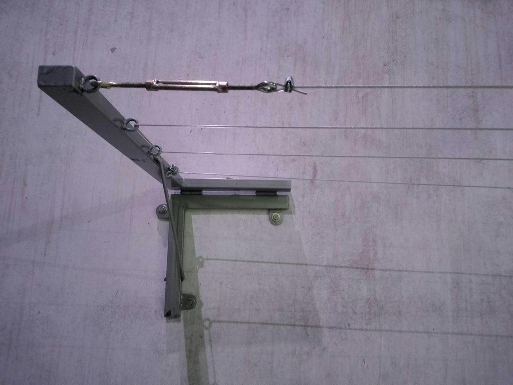 Wall Mounted Foldable Cloth Dry Rack Metal