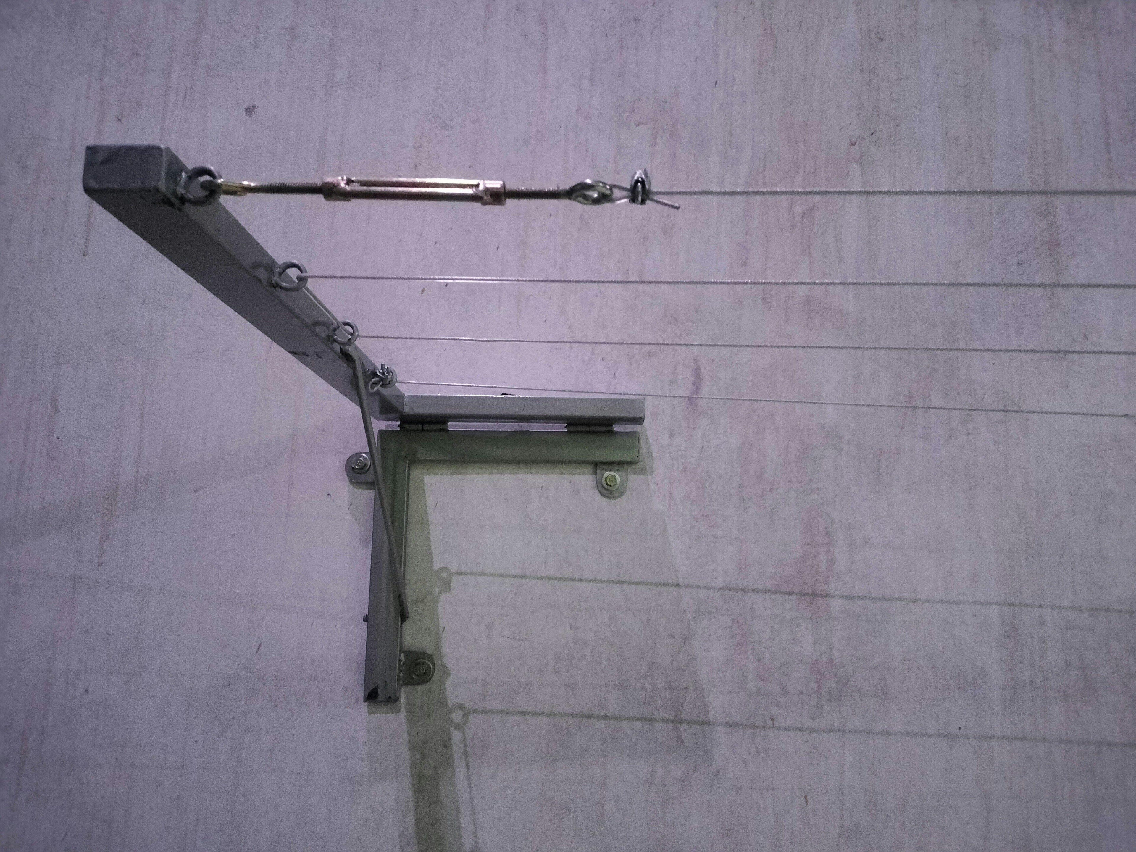 Wall Mounted Foldable Cloth Dry Rack Metal