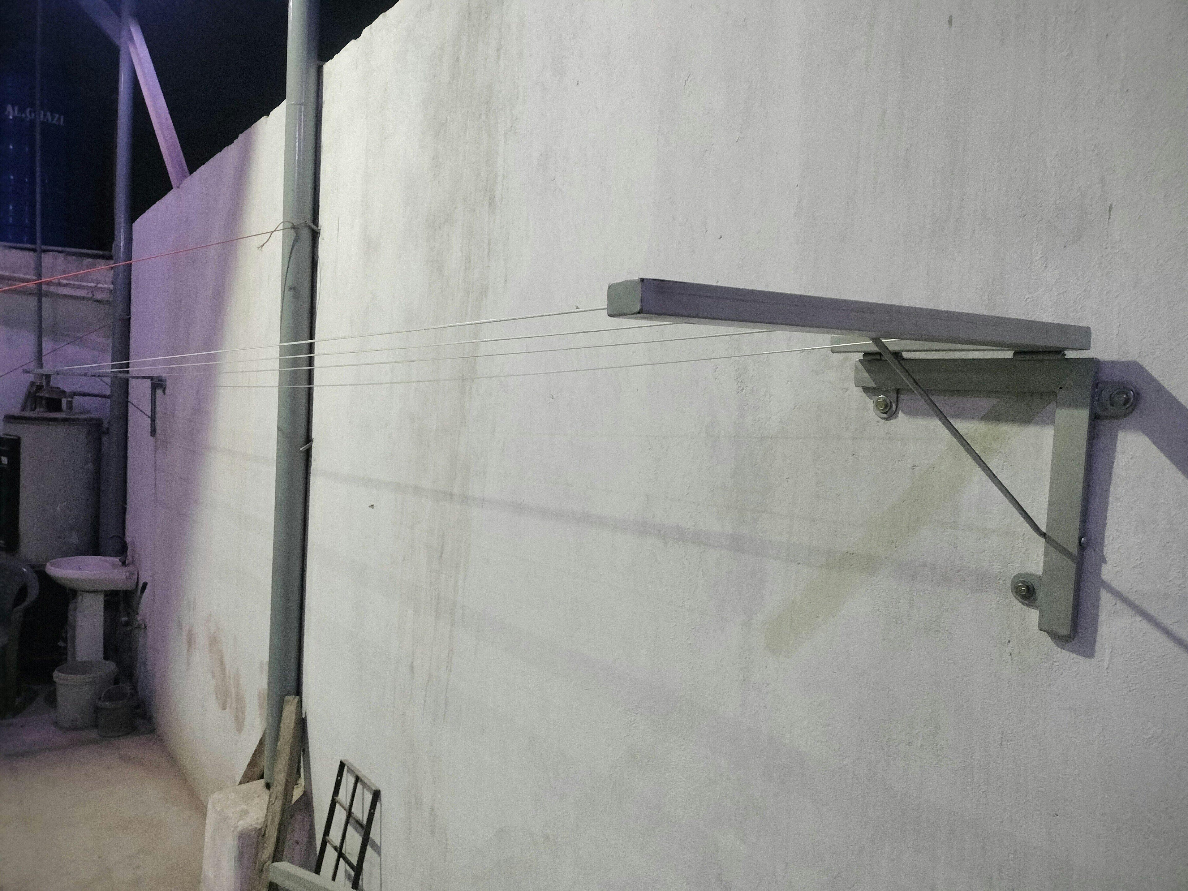 Wall Mounted Foldable Cloth Dry Rack Metal