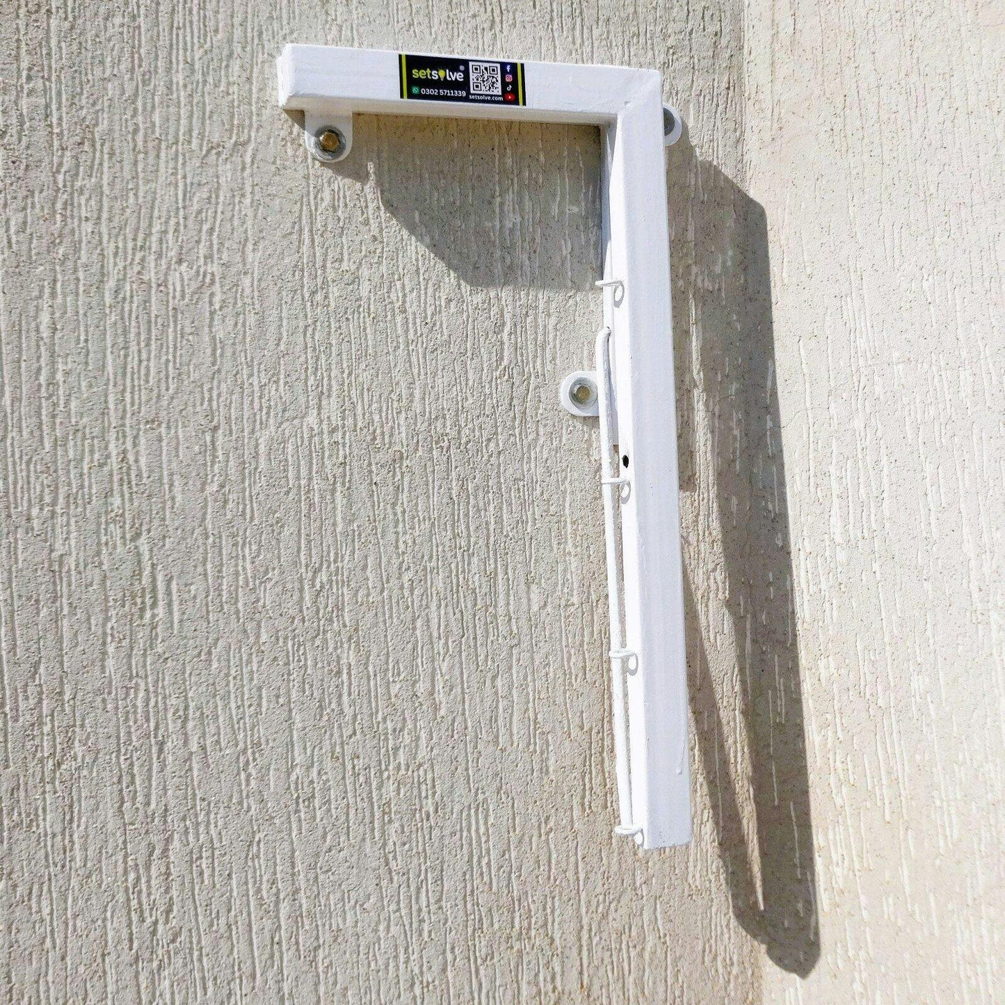 Wall Mounted Foldable Cloth Dry Rack Metal