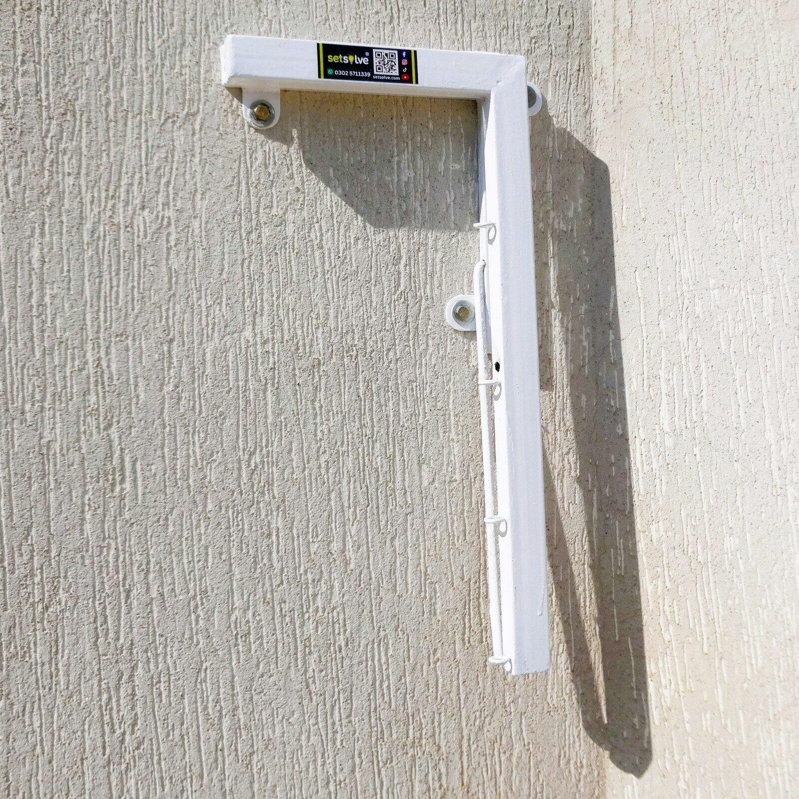 Wall Mounted Foldable Cloth Dry Rack Metal