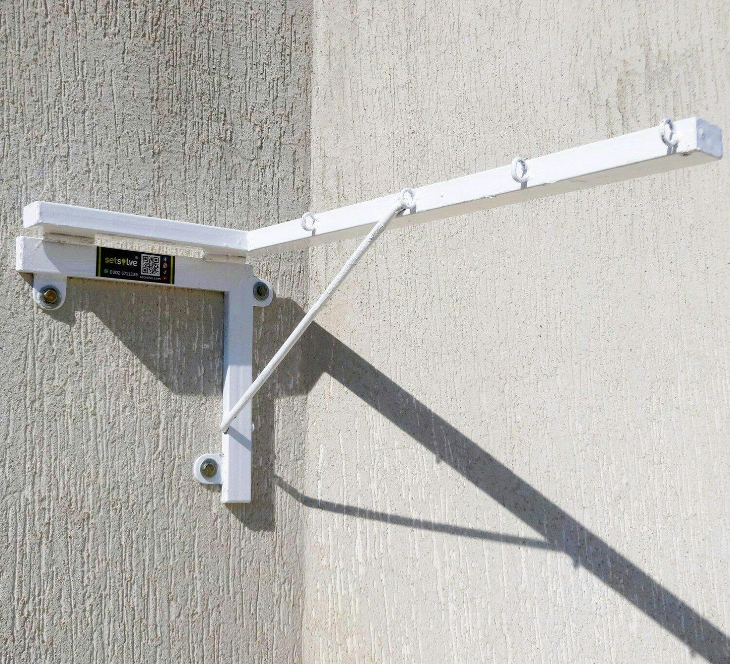Wall Mounted Foldable Cloth Dry Rack Metal