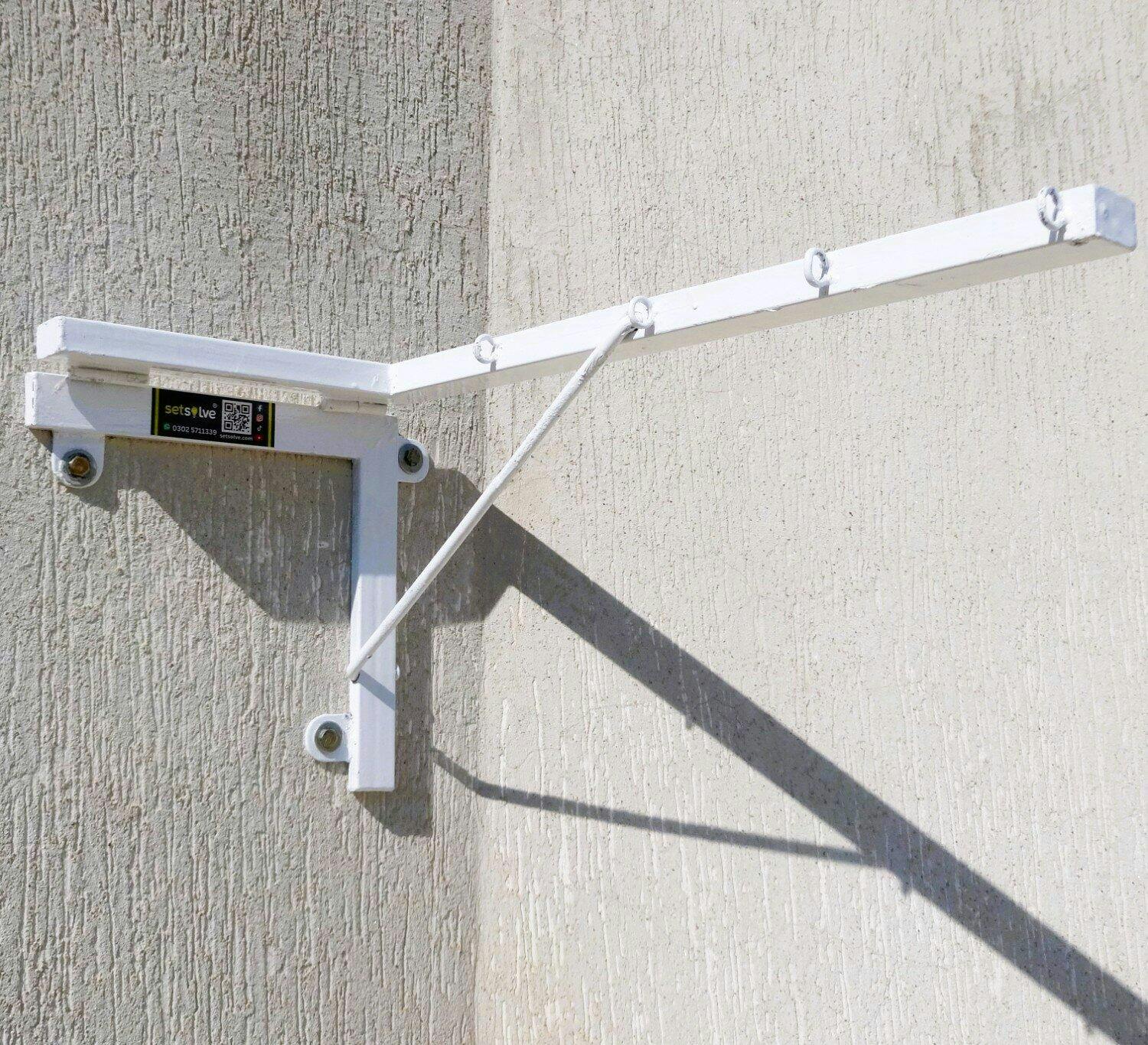 Wall Mounted Foldable Cloth Dry Rack Metal