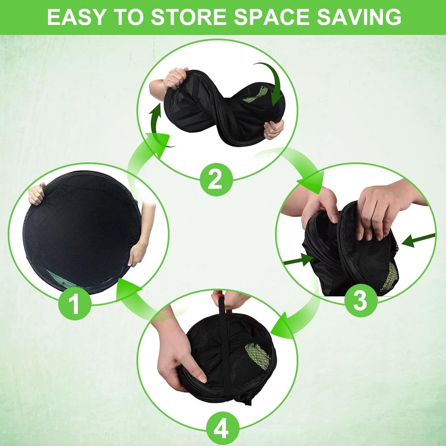 Collapsible Herb Drying Net Dryer Mesh Rack with Zipper