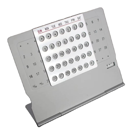 Forever Aluminum Desk Calendar – Creative Table Organizer