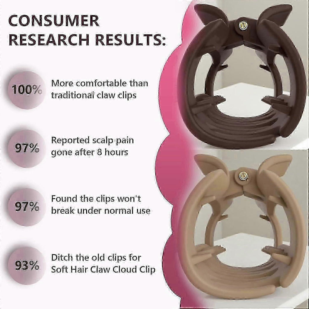 Soft Hair Cloud Claw Clip