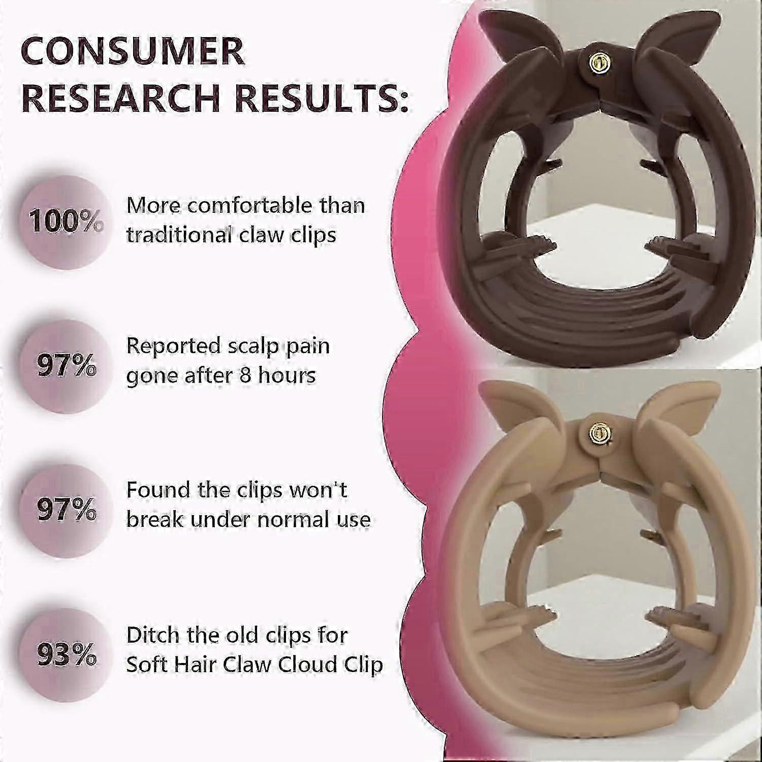 Soft Hair Cloud Claw Clip