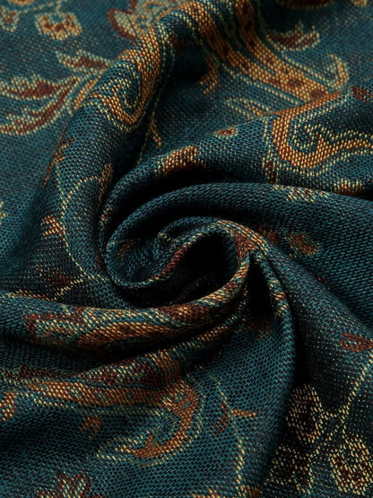 Traditional Embroidered Pashmina Hijab 🌸