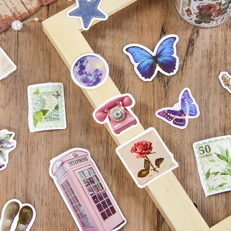 Vintage Deco Sticker Tape Roll