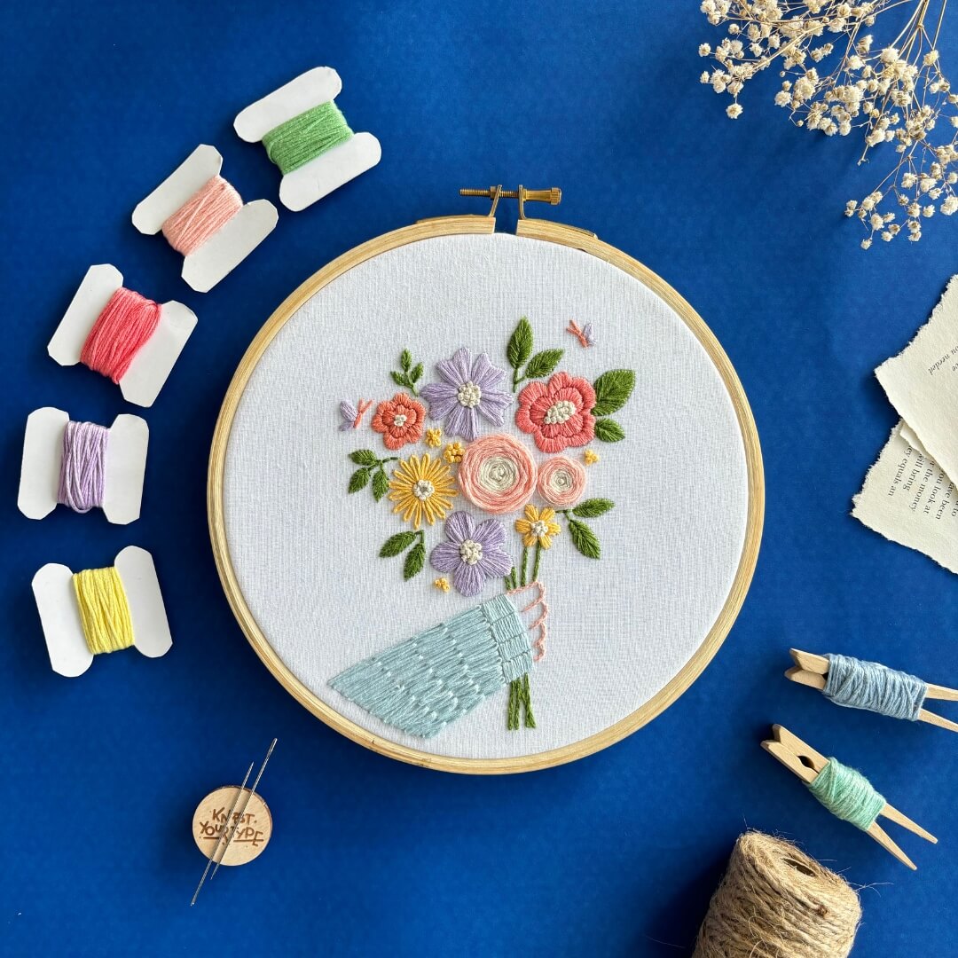 Beginner's Friendly DIY Embroidery Learning Kit