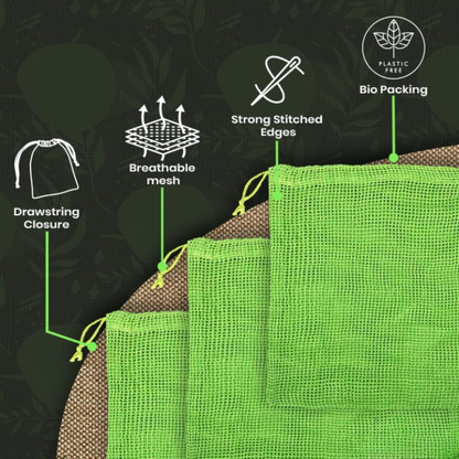 Cotton Reuseable Vegetables Bags