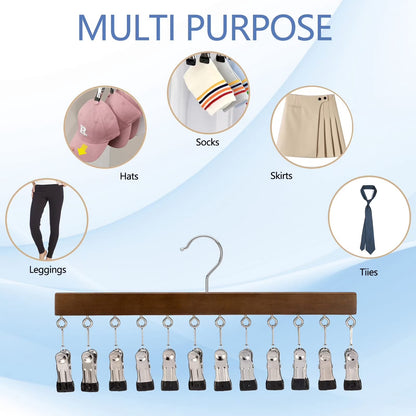 12 Clips Hanging Closet Organizer