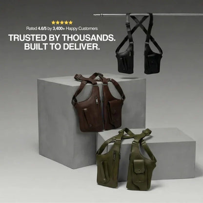 Adjustable Medieval Leather Harness Bag