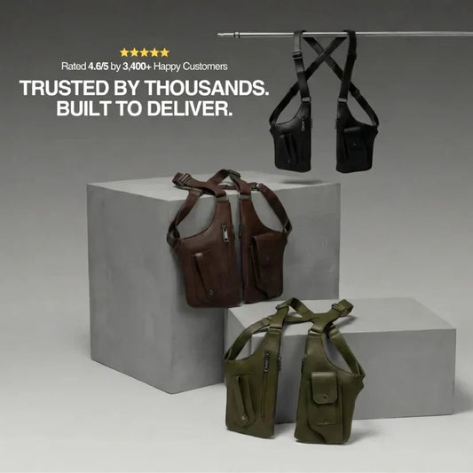 Adjustable Medieval Leather Harness Bag