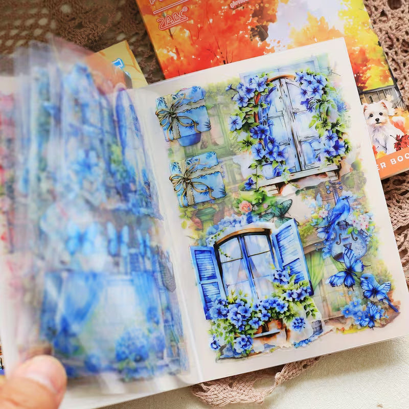 Glazed Tile House Series Sticker Book