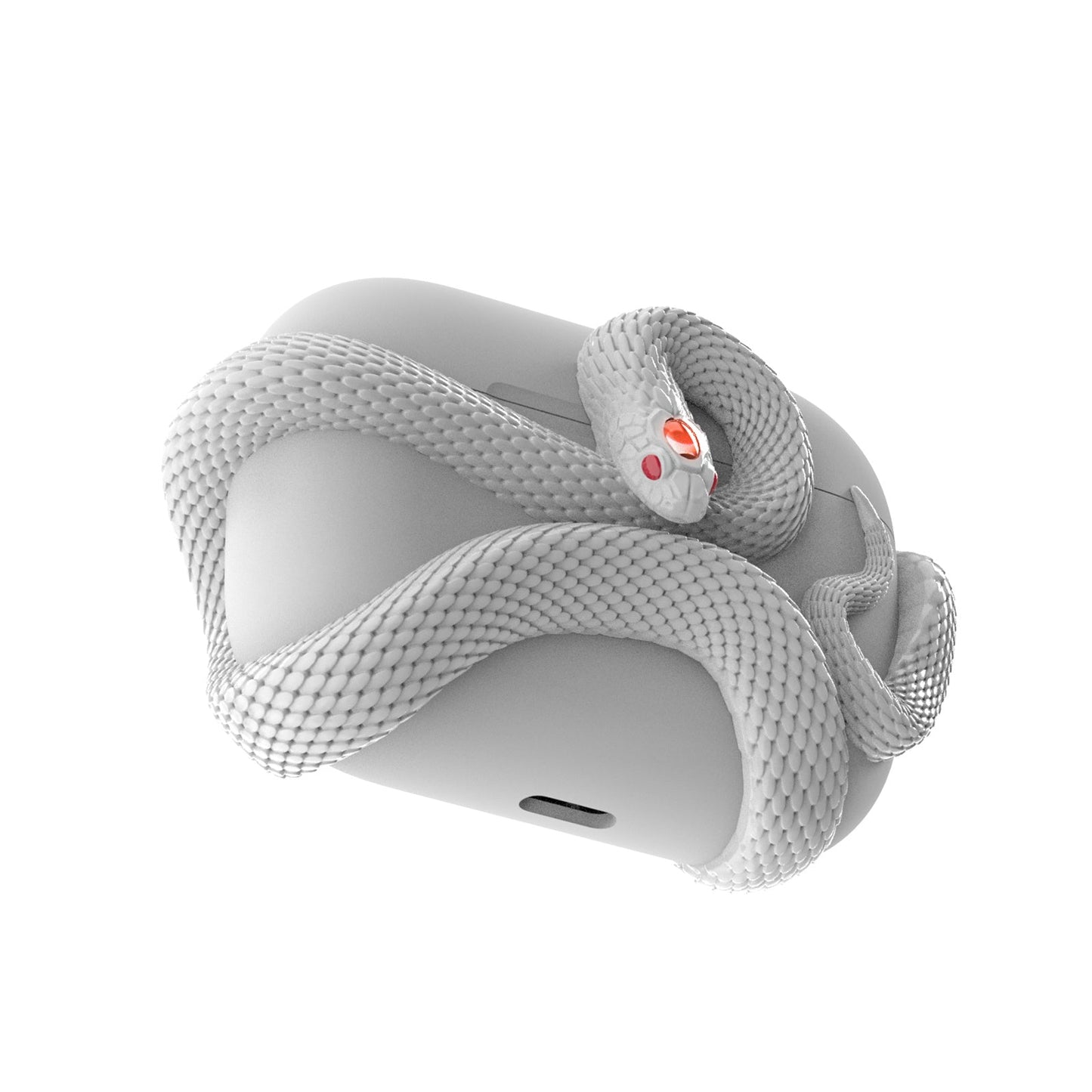 The Black Serpent Snake  Airpods Case