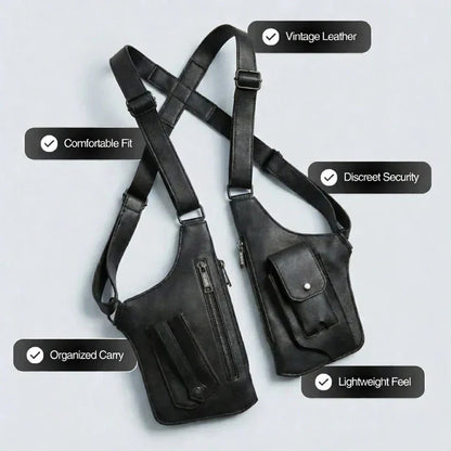 Adjustable Medieval Leather Harness Bag