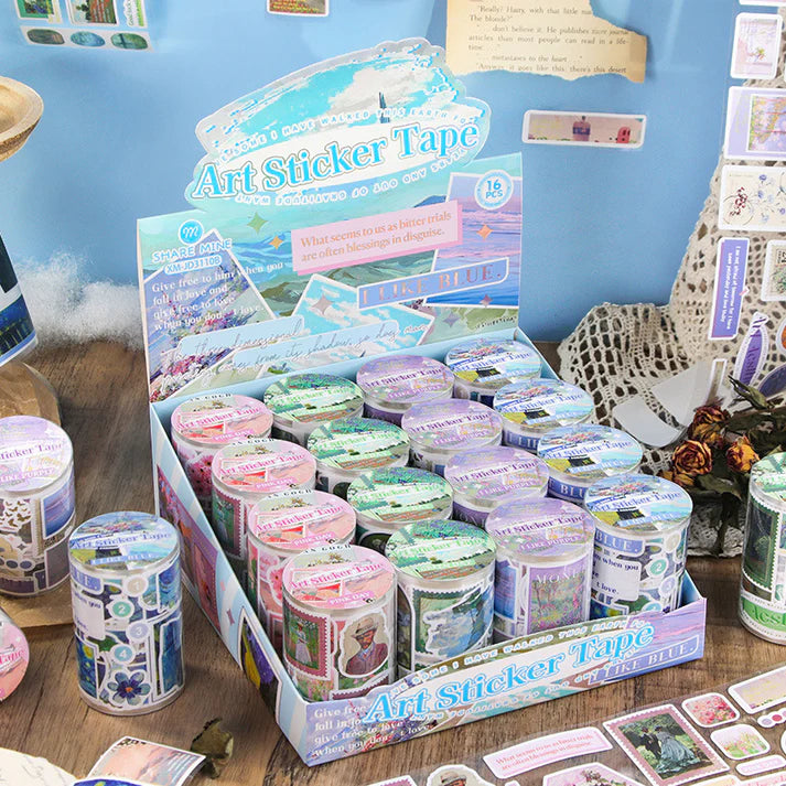 Vintage Deco Sticker Tape Roll