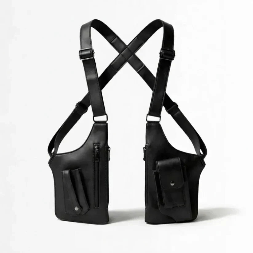 Adjustable Medieval Leather Harness Bag