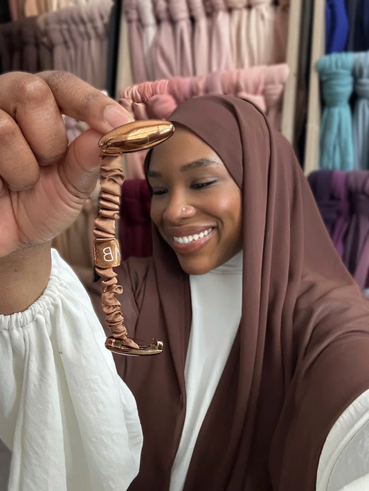 Stretchy Hijab with Double Pin
