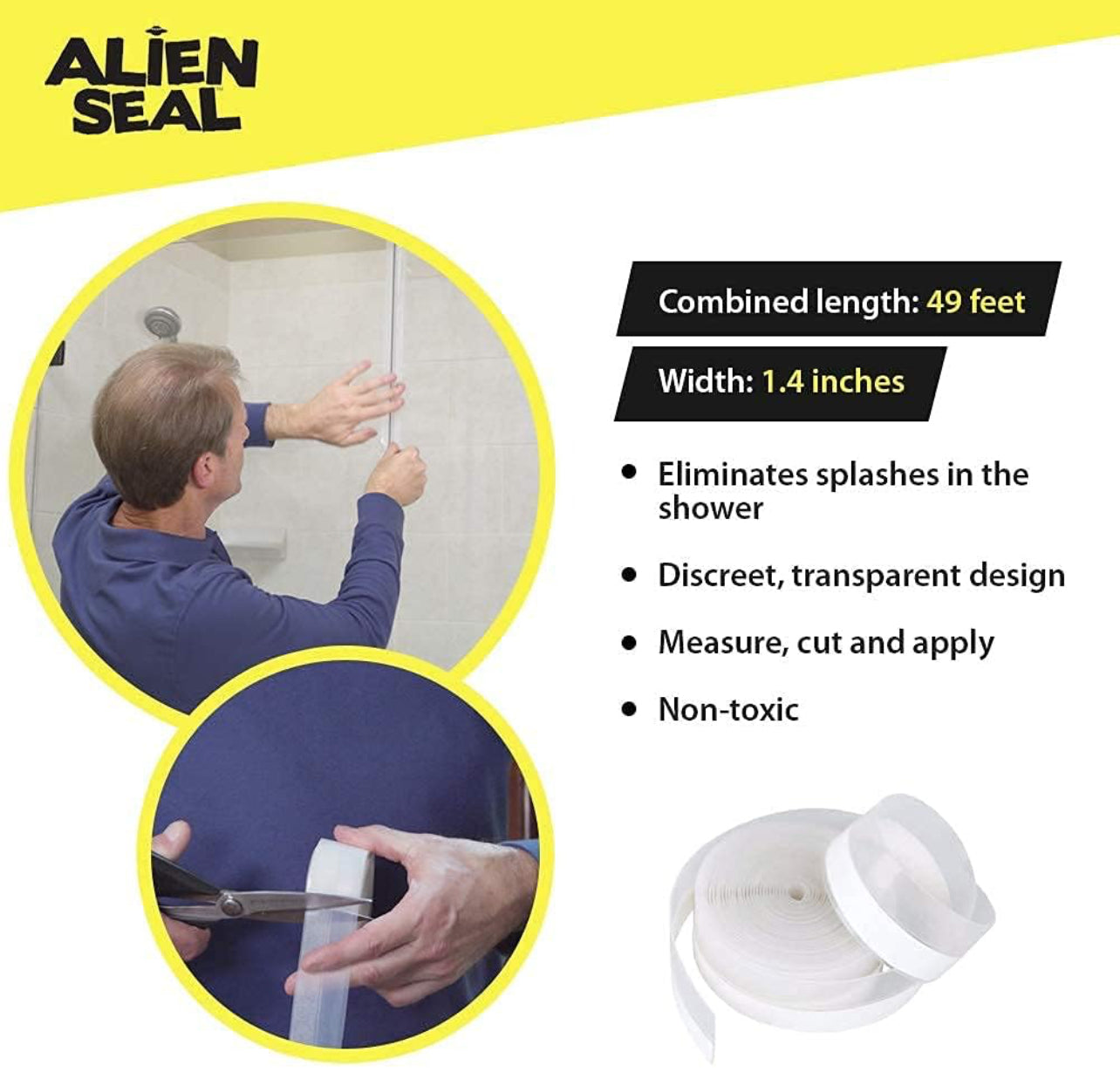 Alien Draft Seal Transparent Silicone Seal Strip
