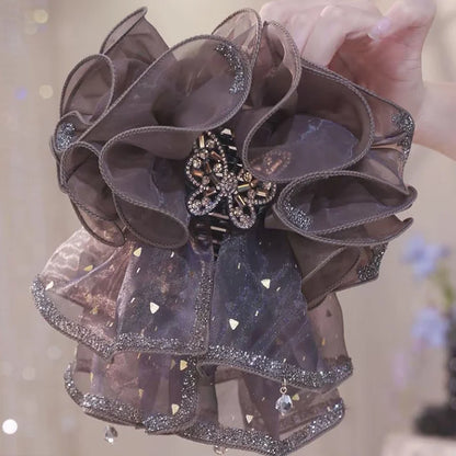 Ruffled Butterfly Hair Claw Clip