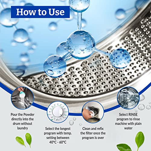 Klenzmo Washing Machine Cleaner & Descaling Powder