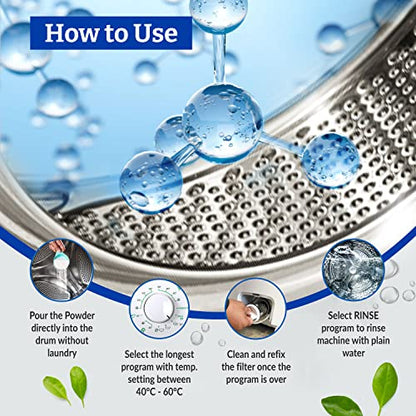 Klenzmo Washing Machine Cleaner & Descaling Powder