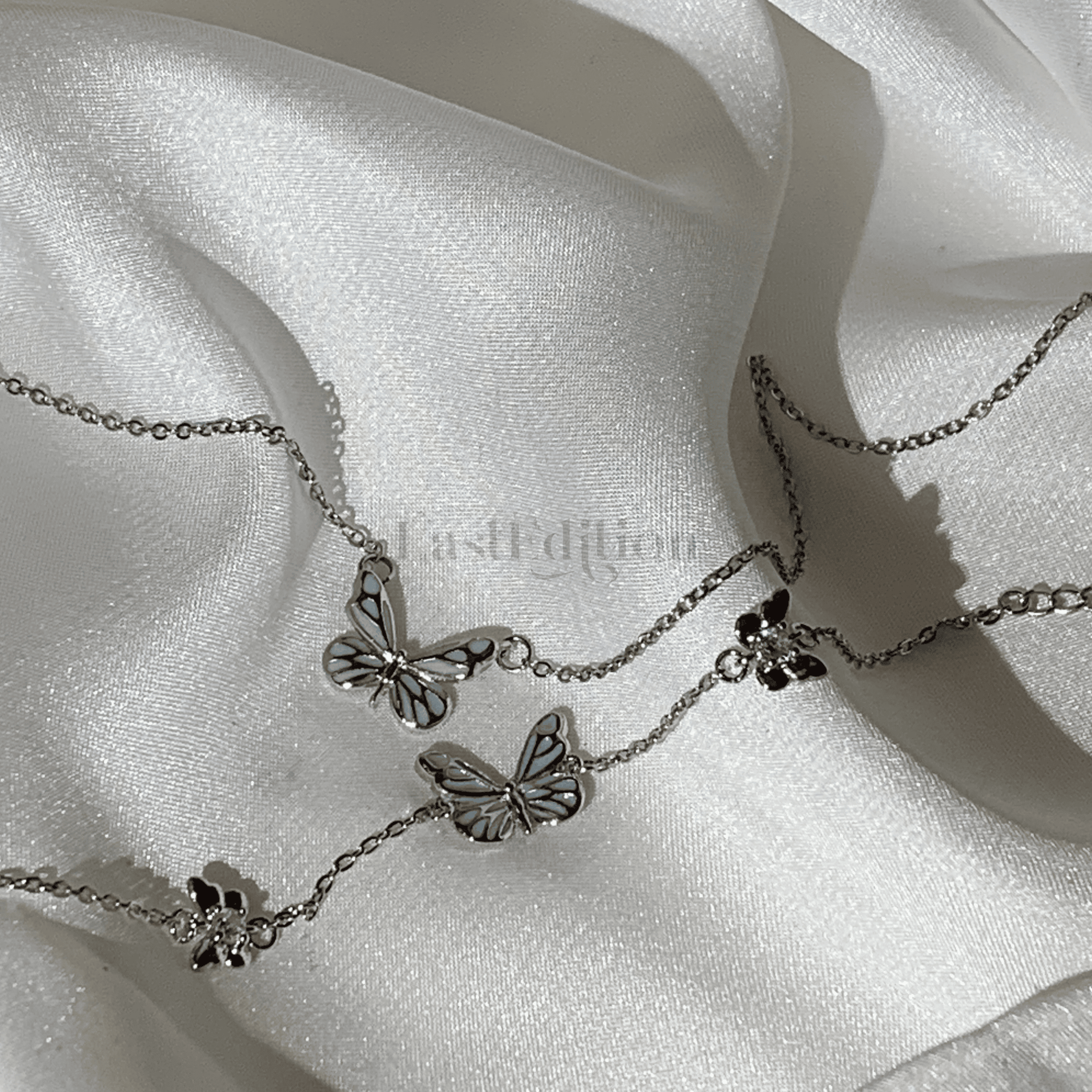 Butterfly Glowing Sterling Silver Bracelet