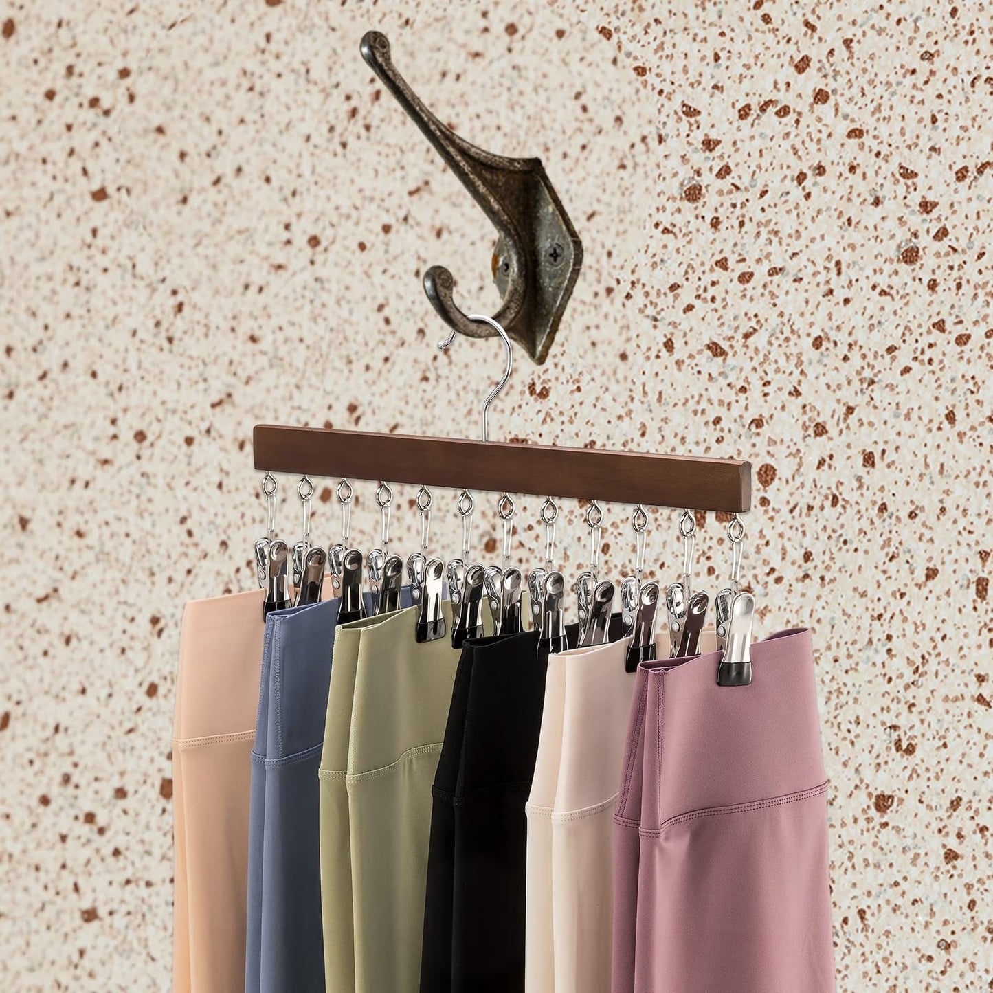 12 Clips Hanging Closet Organizer