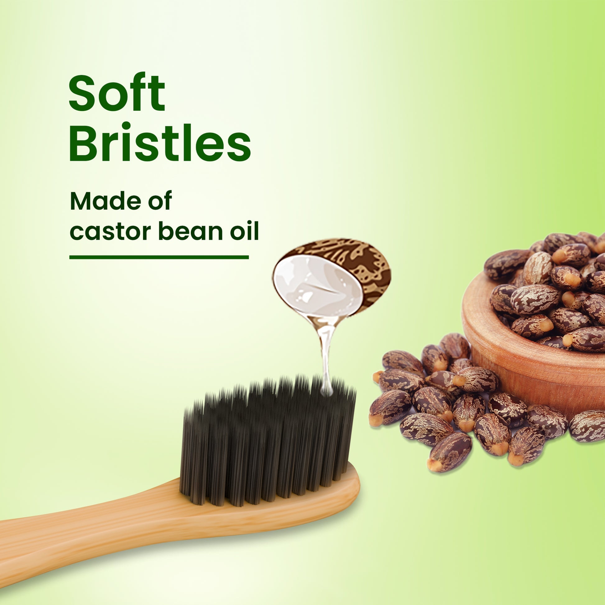 Bamboo Toothbrush For Sensitive Teeth | Extra Soft bristles