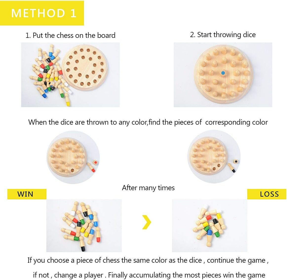 Wooden Memory Chess Game 🧠
