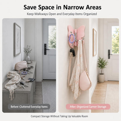 3-In-1 Rotatable Butterfly Wall Hook