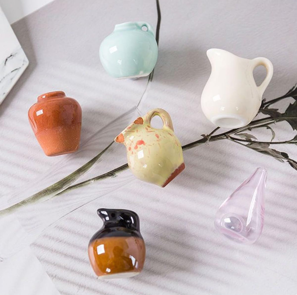 🌸Cute Plant Ceramic Vase Fridge Magnets
