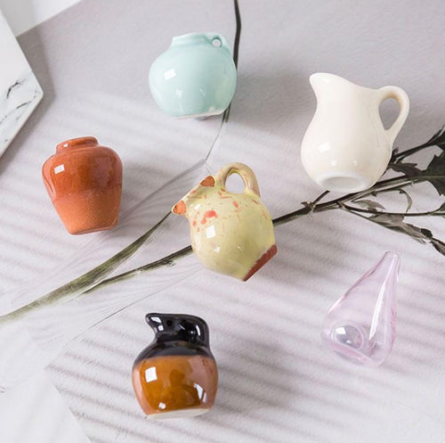 🌸Cute Plant Ceramic Vase Fridge Magnets