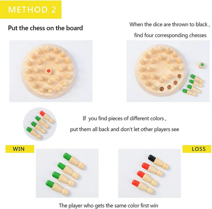 Wooden Memory Chess Game 🧠